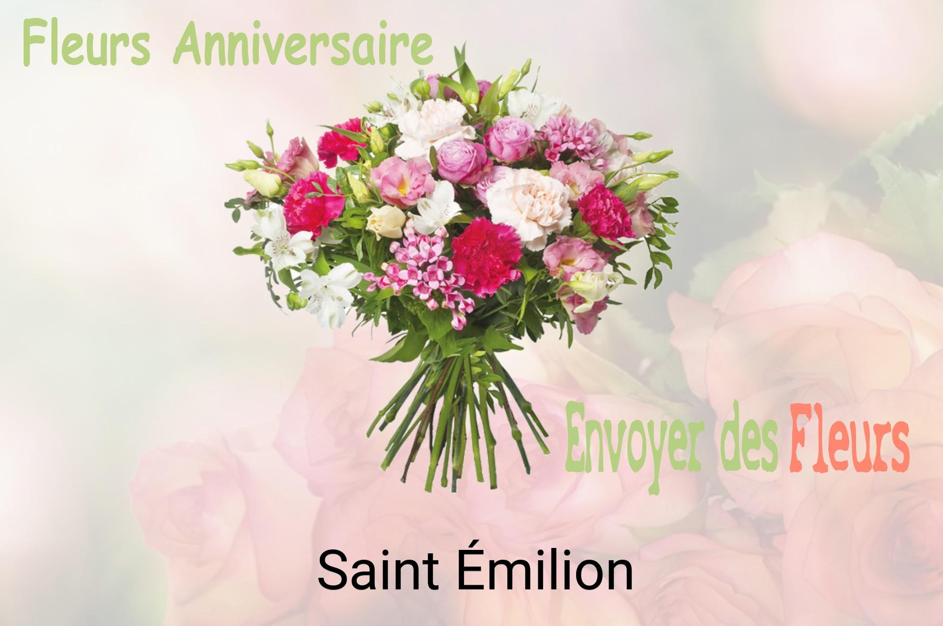 Bouquet de fleurs d’anniversaire livré à Saint-Émilion